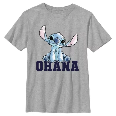Футболка для мальчиков Lilo & Stitch «Охана», меланж