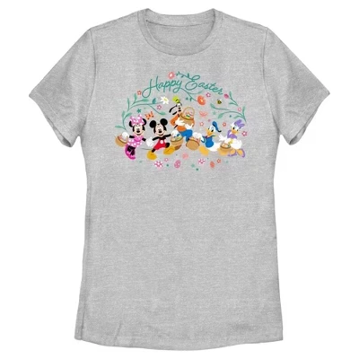 Женская футболка Mickey & Friends Happy Easter Group с надписью 