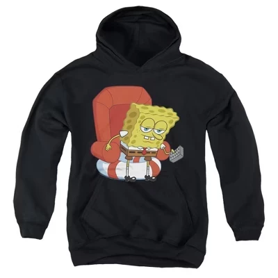 Мужская толстовка с капюшоном Spongebob Head Out Meme для мальчиков, черная