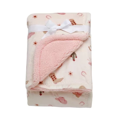 Детский мягкий плед baby starters 76×102 см, розовый
