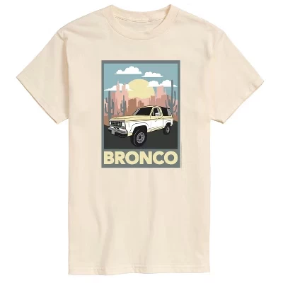 Мужская футболка Ford Bronco пустынный пейзаж, кремовая