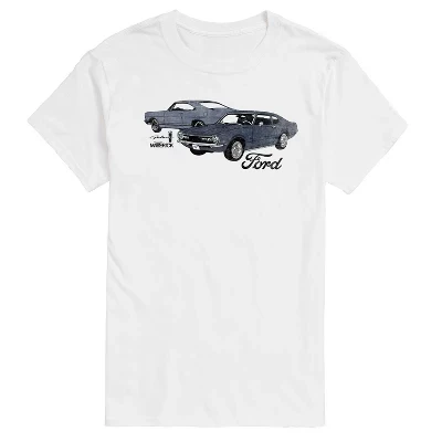 Мужская футболка Ford Galaxie и Maverick, белая