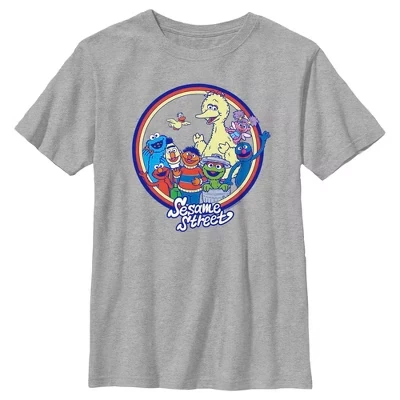 Футболка с групповым портретом Boy's Circle athletic heather