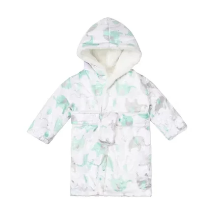 Детский флисовый халат Green Elephant Baby с капюшоном на КАЖДЫЙ ДЕНЬ, уютный халат с капюшоном для детей в возрасте от 0 до 9 месяцев, мягкая, теплая, легкая одежда для сна для младенцев, одежда для отдыха