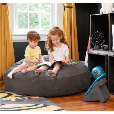 Jaxx Cocoon 4 Foot Bean Bag Chair and Crash Pad charcoal