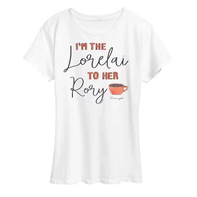 Женская футболка с коротким рукавом и рисунком I'm The Lorelai, белая