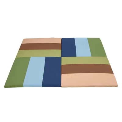 Коврик для подвижных игр SoftZone Turning Tiles, квадратный, 48 дюймов, Baby Essentials earthtone
