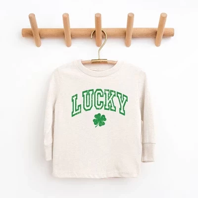 Детский лонгслив The Juniper Shop Lucky Clover, натуральный