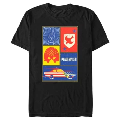 Мужская футболка DC Comics Peacemaker, черная