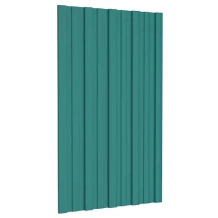 Кровельная панель vidaXL 39,37×17,72 дюймов оцинкованная, зеленая