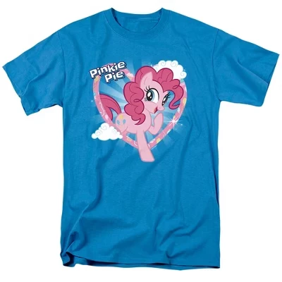 Футболка для взрослых Tv Pinkie Pie бирюзового цвета