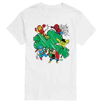Мужская футболка Avengers Marvel Shamrock, белая