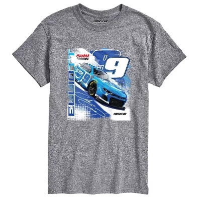 Мужская - - Chase Elliott Prime-Мужская футболка с коротким рукавом и графическим принтом Футболка с коротким рукавом и графическим рисунком athletic heather
