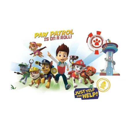 Наклейка на стену PAW Patrol Kids' Wall Graphix Peel and Stick Giant Kids: Виниловые самоклеящиеся синие фигурки для детей