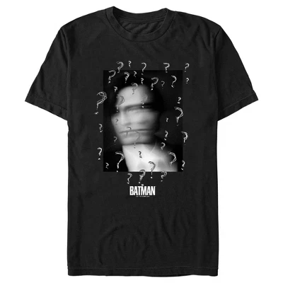 Мужская футболка The Batman Faded Кто такой Бэтмен? Черная