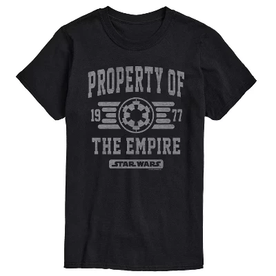 Мужская футболка Property Of Empire с коротким рукавом и графическим рисунком, черная