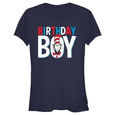 Женская футболка Dr. Seuss с принтом «Birthday Boy», синяя