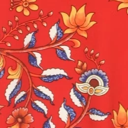 Женский яркий топ-качели в стиле бохо красного цвета