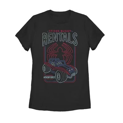 Women's  Spider-Man Buggy Rentals T-Shirt black