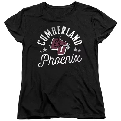 Женская футболка Cumberland University Phoenix черного цвета