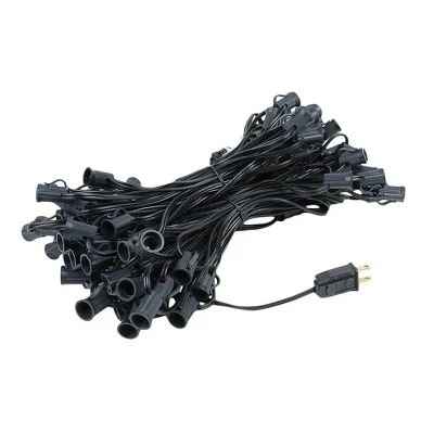 Рождественский стрингер на подставке для канделябров Novelty Lights C7/E12, Винтажный праздничный подвесной светильник, SPT-1 20 Провод черный