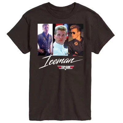 Мужская футболка Top Gun Iceman, темно-коричневая