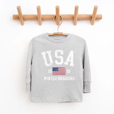 Детская футболка The Juniper Shop «USA Winter Warriors», серая