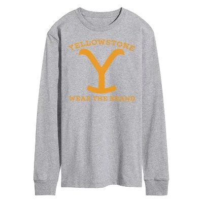 Мужской лонгслив Yellowstone Wear The Brand Y, серый
