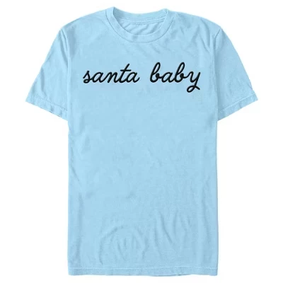 Мужская футболка Lost Gods Santa Baby светло-голубого цвета