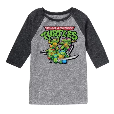 Футболка для мальчиков TMNT, черная