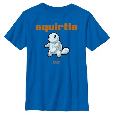 Футболка для мальчиков Pokemon Comic Squirtle, синяя