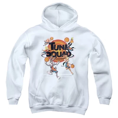 Толстовка с капюшоном Boys’ 2 Tune Squad Group белого цвета