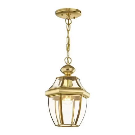 Подвесной светильник Livex Lighting Monterey, полированная латунь