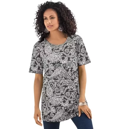 black ivory paisley