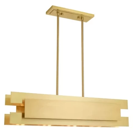 Люстра Livex Lighting Varick, 4 лампы, сатиновая латунь