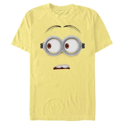 Мужская футболка Minions Dave Side Glance с большим лицом банана