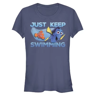 Женская футболка Just Keep Swimming Current для юниорок