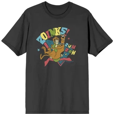 Мужская футболка Scooby Doo «Zoinks Ruh Roh», графитовая