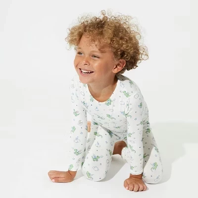 Детская пижама Baby Dragon Bamboo белого цвета