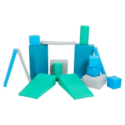 Набор мягких блоков ECR4Kids SoftZone, 16 шт., разноцветный