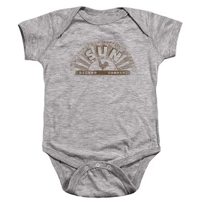 Детское полупрозрачное боди athletic heather с логотипом Baby Half