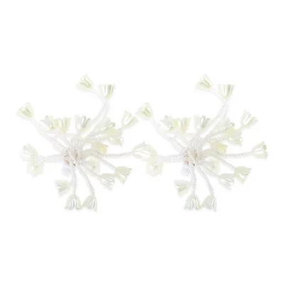 Украшения для шнурков Unique Bargains Flower design, желтые