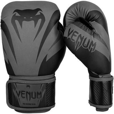 Боксерские перчатки Venum Impact Training, серые