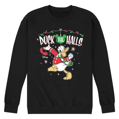 Мужская флисовая толстовка Duck The Halls с графическим принтом, черная