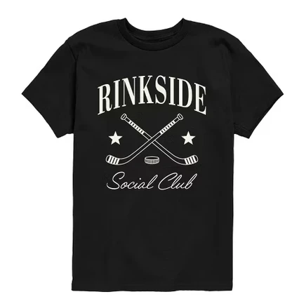 Футболка Rinkside Social Club с коротким рукавом и графическим рисунком, черная