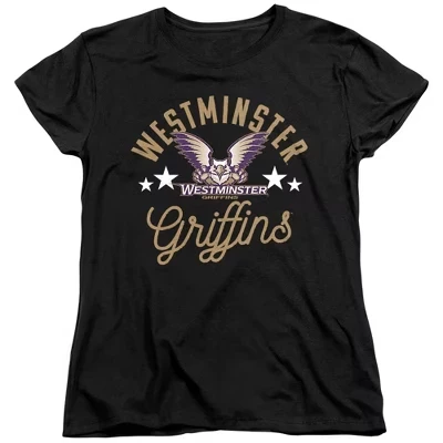 Женская футболка Westminster College Griffins черного цвета