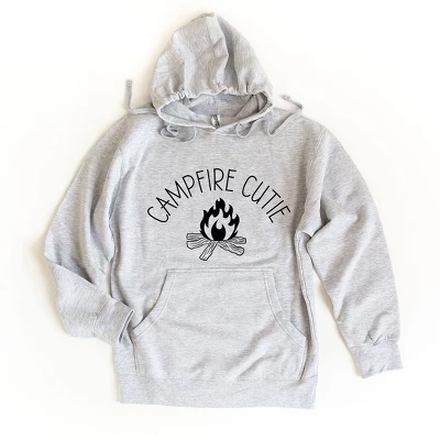 Женское худи Simply Sage Market Campfire Cutie, серое