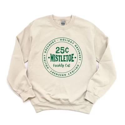 Женская толстовка с рисунком Mistletoe Fresh Cut dust