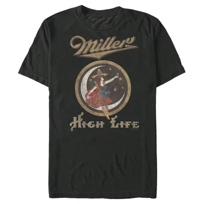 Мужская футболка High Life Vintage Lady с логотипом black