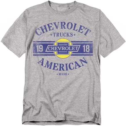Мужская футболка Chevrolet Trucks USA, серый меланж
